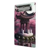 桜さくらんぼブロッサムガーデン神社池日本の ミニクリップボード (アングル2)