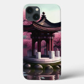 桜さくらんぼブロッサムガーデン神社池日本の Case-Mate iPhoneケース (裏面)