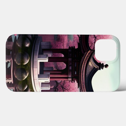 桜さくらんぼブロッサムガーデン神社池日本の Case-Mate iPhoneケース (裏面 (横))