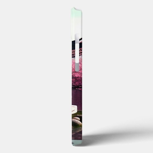 桜さくらんぼブロッサムガーデン神社池日本の Case-Mate iPhoneケース (裏面 / 左)