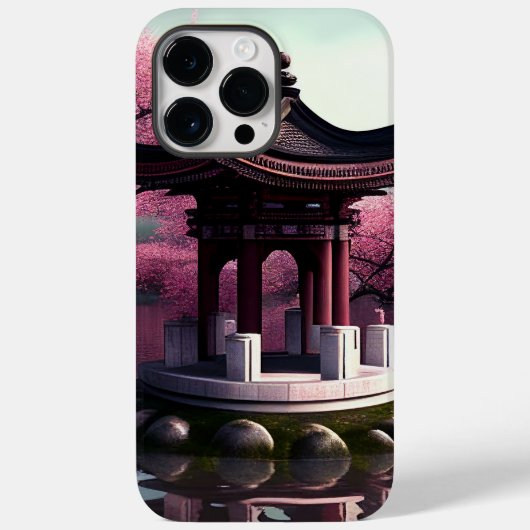 桜さくらんぼブロッサムガーデン神社池日本の Case-Mate iPhoneケース (裏面)
