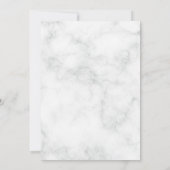 桜さくらんぼブロッサムピンクフローラマーブル結婚ズ 招待状 (裏面)