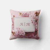 桜さくらんぼブロッサムピ結婚ンク クッション (裏面)