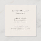 桜さくらんぼブロッサムフローラ スクエア名刺 (裏面)