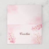 桜さくらんぼブロッサム折り畳み座席表 プレイスカード (外部開封)