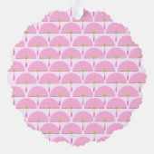 桜さくらんぼブロッサム日本のガールバースデーパーティー オーナメントカード (裏面)