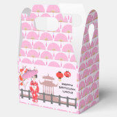 桜さくらんぼブロッサム日本のガールバースデーパーティー フェイバーボックス (オープン)