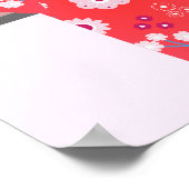 桜さくらんぼブロッサム日本のガールバースデーパーティー ポスター (角)