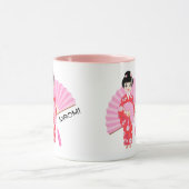 桜さくらんぼブロッサム日本のガールバースデーパーティー マグカップ (中央)