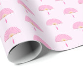 桜さくらんぼブロッサム日本のガールバースデーパーティー ラッピングペーパー (ロールコーナー)
