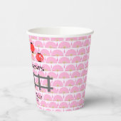 桜さくらんぼブロッサム日本のガールバースデーパーティー 紙コップ (左)