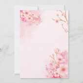 桜さくらんぼブロッサム結婚式招待状 招待状 (裏面)