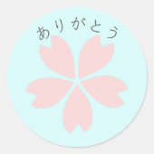 桜さくらんぼブロッサム – ありがとう ラウンドシール (正面)