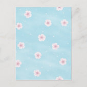 桜さくらんぼブロッ日本のソム春フローラ ポストカード (正面)