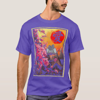 桜さくらんぼ日本のブロッサム東京サンピジョンK Tシャツ