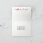 桜さくらんぼ絵を描ブロッサムのノートカード カード (内部)