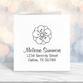 桜さくらんぼ花の住所 セルフインキングスタンプ