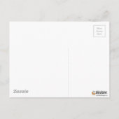 桜さくらんぼ花タッチブルー ポストカード (裏面)