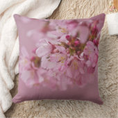 桜さくらんぼ花ピンク淡い色のリフレクション クッション (ブランケット)