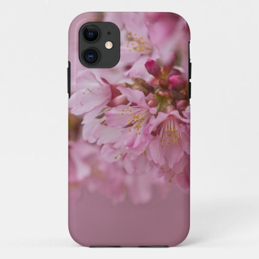 桜さくらんぼ花ピンク淡い色のリフレクション Case-Mate iPhoneケース (裏面)