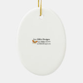 桜さくらんぼ花ピンク色 セラミックオーナメント (裏面)