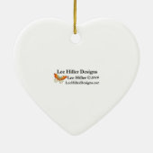 桜さくらんぼ花ピンク色 セラミックオーナメント (裏面)