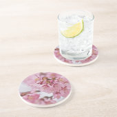 桜さくらんぼ花ピ淡い色のンク コースター (側面)