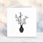 桜さくらんぼ花瓶 セルフインキングスタンプ