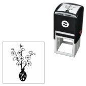 桜さくらんぼ花瓶 セルフインキングスタンプ (インサイチュ)