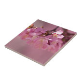 桜さくらんぼ花繊細なピンクブーケ タイル (側面)