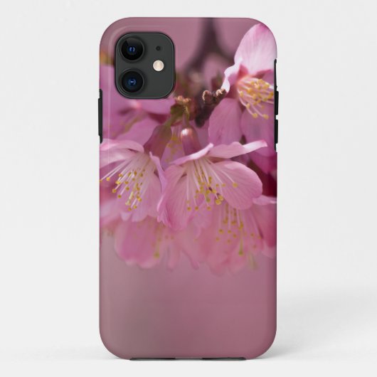 桜さくらんぼ花繊細なピンクブーケ Case-Mate iPhoneケース (裏面)