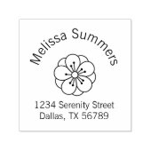 桜さくらんぼ花花アーチアドレス セルフインキングスタンプ (デザイン)