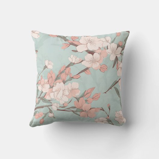 桜さくらんぼ花 クッション (裏面)