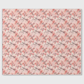 桜さくらんぼ花 ラッピングペーパー (フラット)