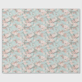 桜さくらんぼ花 ラッピングペーパー (フラット)