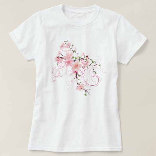 桜さくらんぼ花 Tシャツ (デザイン正面)