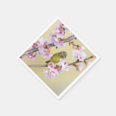 桜とウグイス スタンダードカクテルナプキン (角)