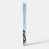 桜とエッフェルタワータオル iPhone 15ケース (左側面)