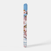 桜とエッフェルタワータオル iPhone 15ケース (右側面)