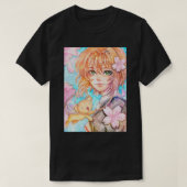 桜とケロ Tシャツ (デザイン正面)