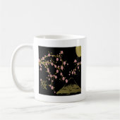 桜とゴールドブラックの日本屏風 コーヒーマグカップ (左)
