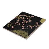 桜とゴールドブラックの日本屏風 タイル (側面)