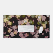 桜とゴールド ブラック 美しい ♡ デスクマット (キーボード&マウス)