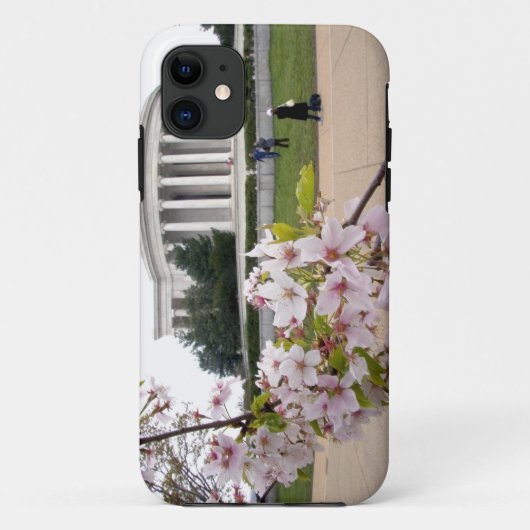 桜とトーマス・ジェファーソン記念館 Case-Mate iPhoneケース (裏面)