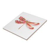 桜と宝石のトンボ タイル (側面)