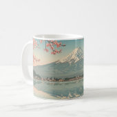 桜と富士山 Sakura and Mt.Fuji Japan コーヒーマグカップ (正面左)