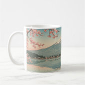 桜と富士山 Sakura and Mt.Fuji Japan コーヒーマグカップ (左)