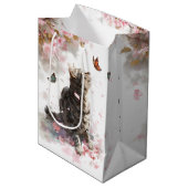 桜と猫と蝶 (11) ミディアムペーパーバッグ (正面アングル)