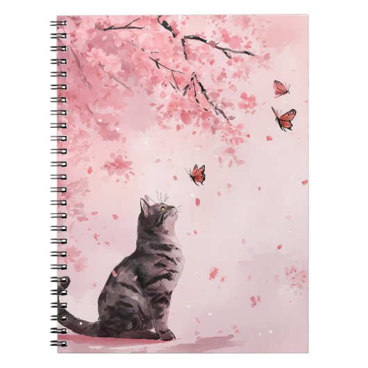桜と猫と蝶 (12) ノートブック (正面)