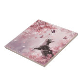 桜と猫と蝶 (7) タイル (側面)